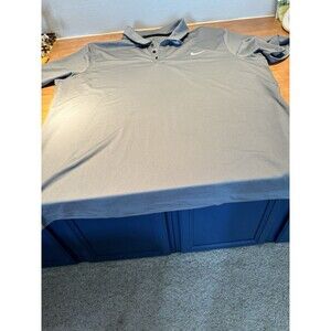 Nike Dri-Fit Big and Tall Polo Shirt Black Gray 2XLT Mens Dri-Fit Polo shirt